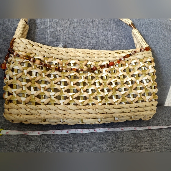 Summer straw structured bag - Picture 7 of 8